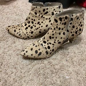 Matisse Leather Fur Bootie